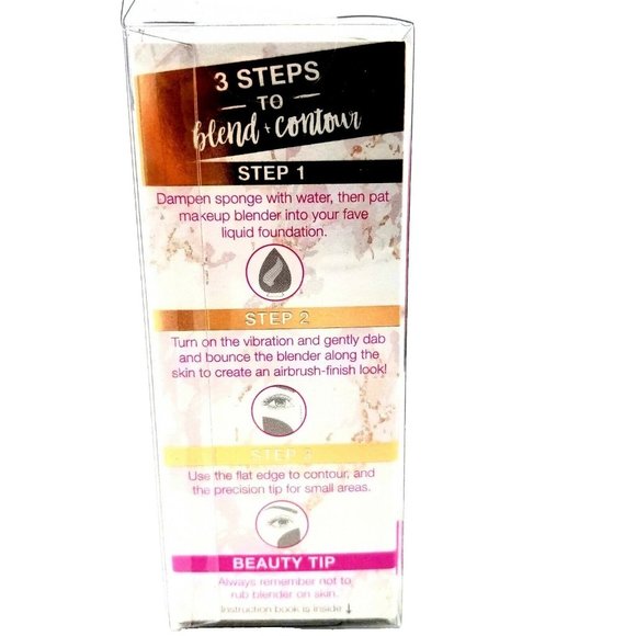 Conair True Glow Glam Vibrating Makeup Blender Sponge Standing Base Pink NEW - Picture 4 of 9